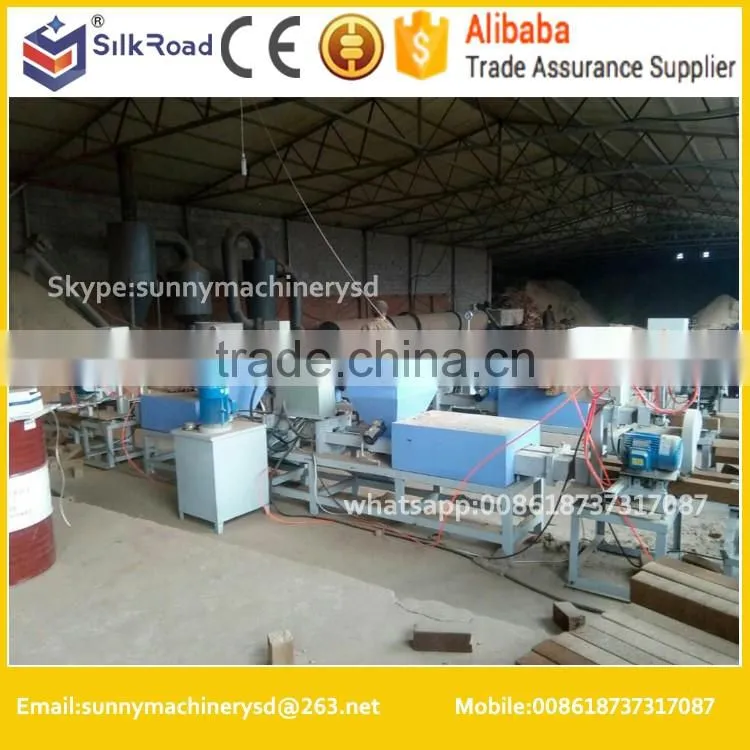hot pressing hydraulic working Wood sawdust block press machine