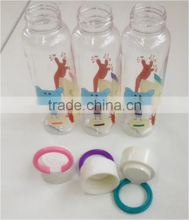 2016 BPA Free children's plastic water bottle/school water bottle for kids