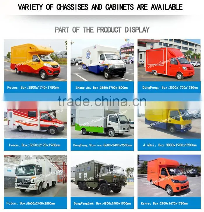 Mini JBC mobile buffet car/mobile food cart for sale