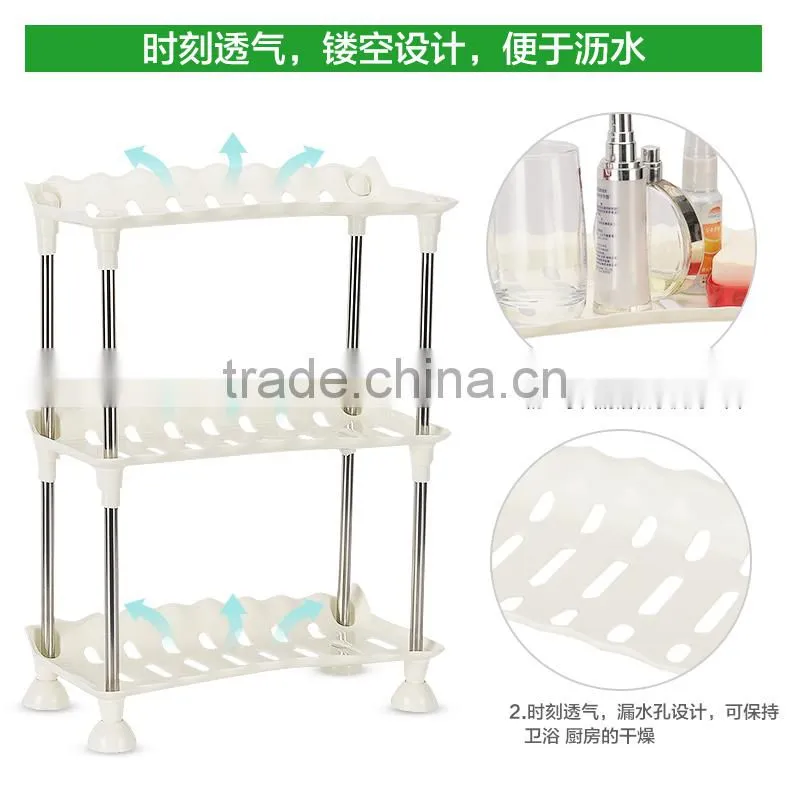 rectangel kitchen stainless steel draining storage rack 4 layers