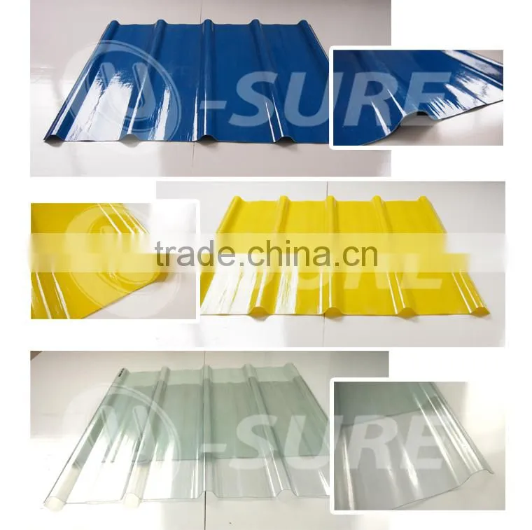 Hot sale clear fiberglass reinforced polyester roof tile