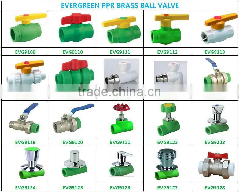 White Double Union PP-R Ball Valve
