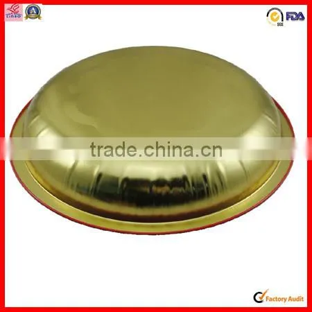 recycled high quality custom round metal tin tray