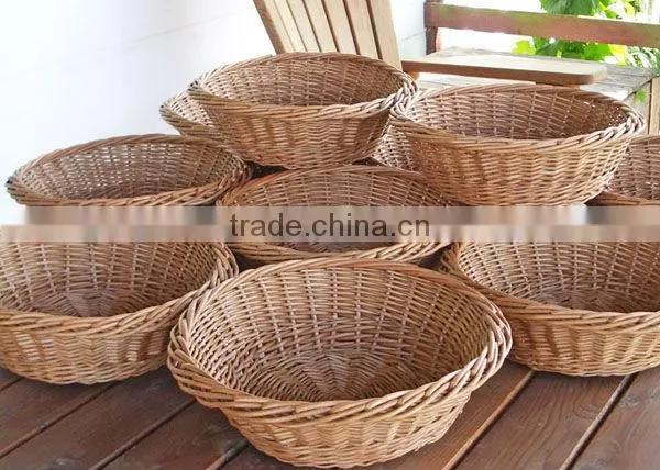 2016 oval cheap willow bread basket with neat linner