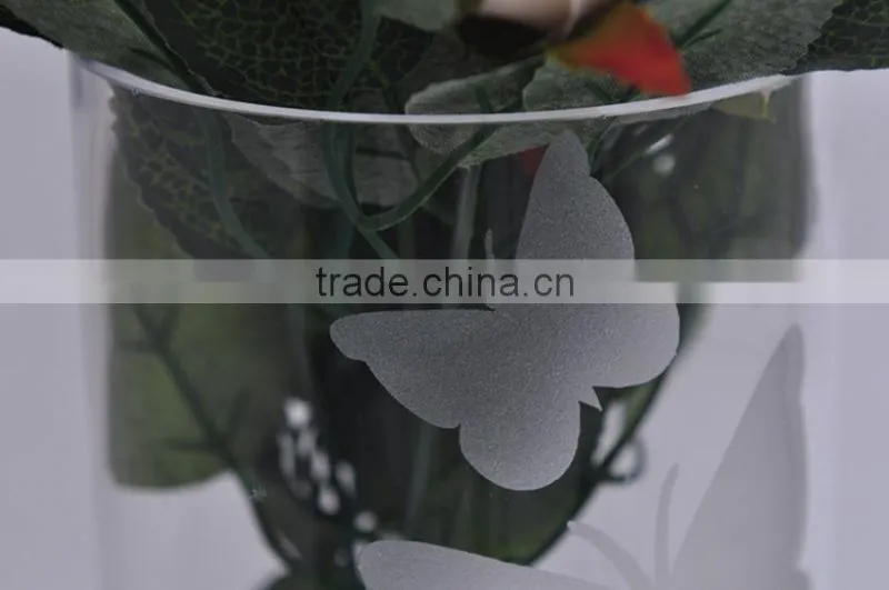 frosted clear glass vases centerpieces, wholesale glass vases