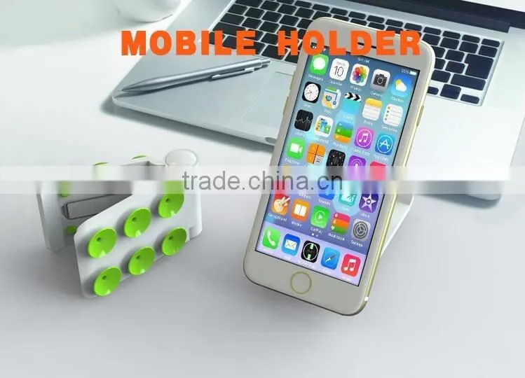 QWZ1148 Phone Holder Double Side Sucker Mobile Display Stand
