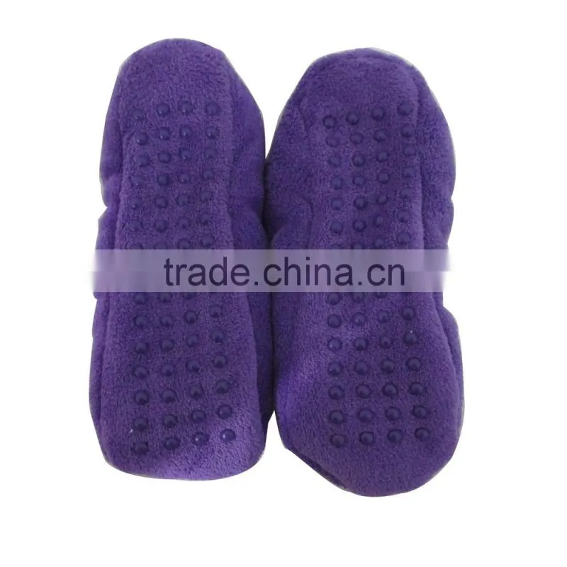 2015 Trade assurance soft plush purple women moccasins