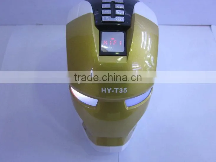 2014 Helmet Portable Mini Speaker SD Card Speaker Iron Man