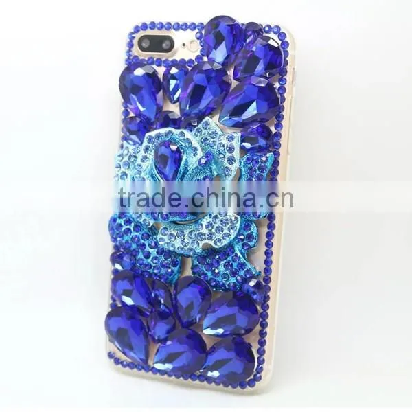 PC +TPU phone case diamond sticker phone hull protective back cover for iphone 7 7plus