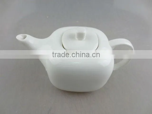 white square porcelain tea pot