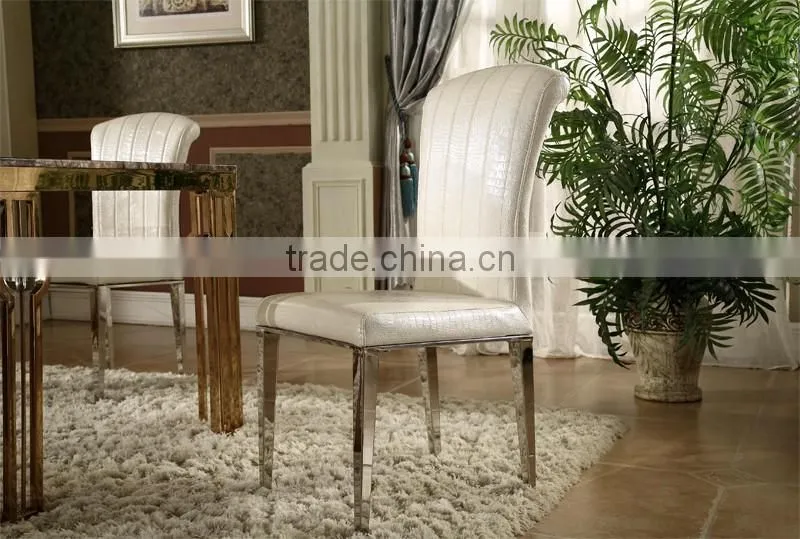 hot sale simple design stainless steel legs dining chair