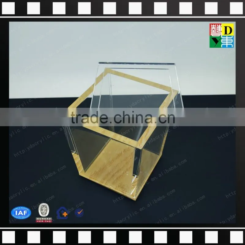 Wholesale acrylic square bathroom accessories custom design PMMA bathroom accessory sets from shenzhen yidong