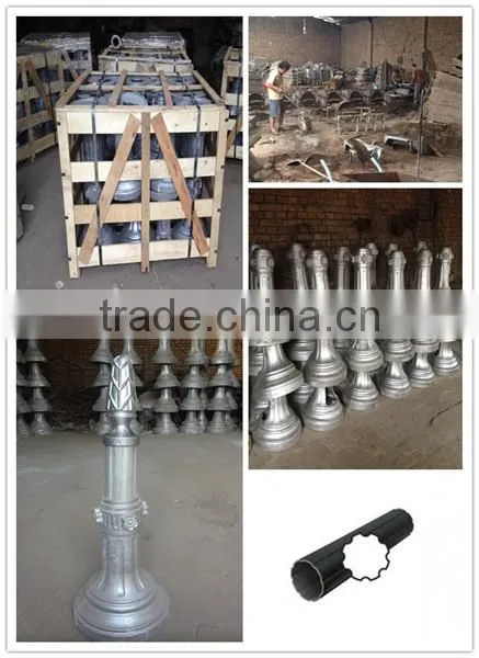 square post street outdoor aluminium post lamp