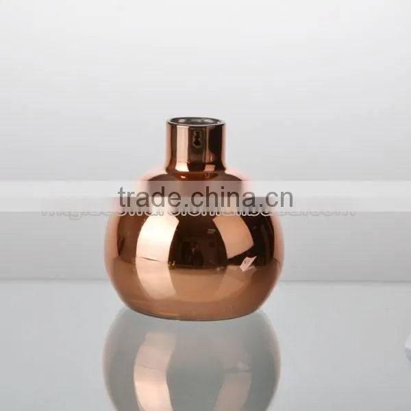 2-tier hand made top grade home decor color electroplate glass vase style