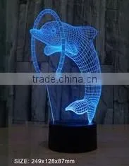 USB cable 3D desktop light dog shape optical illusion kids night light