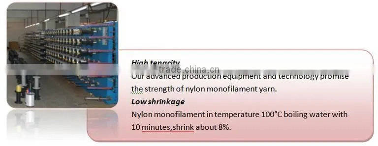 Hot sale Nylon monofilament yarn 55D 100D for silk stocking