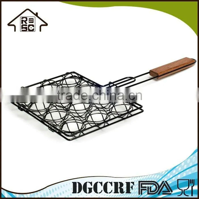 NBRSC Strict Quality Checked Easy BBQ Grill Basket 12PCS METAL BALL RACK