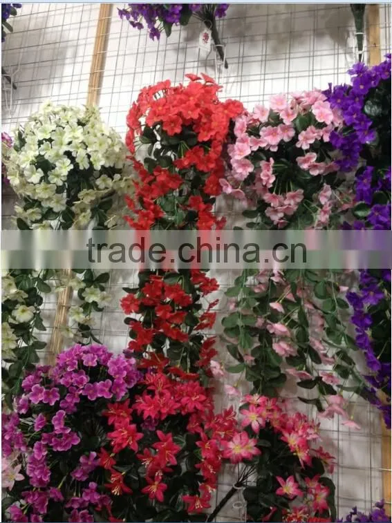 artificial hanging decorative vines silk flowers for wedding ornament Good Quality GNW FLV02