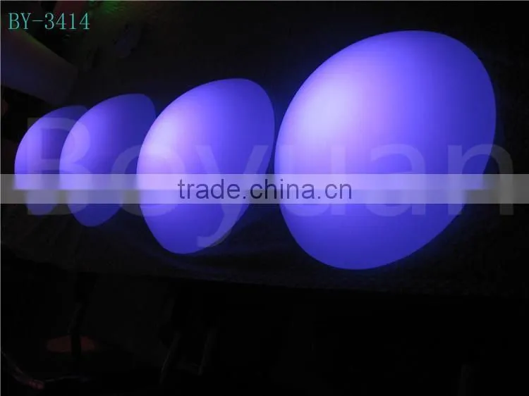 Popular beautiful rechargeable half round shape led ball