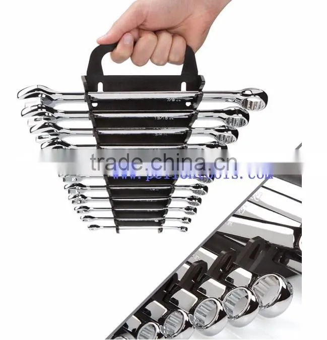 Carbon Steel 9 pieces set Combination Wrench Set (1/4-3/4 inch.)