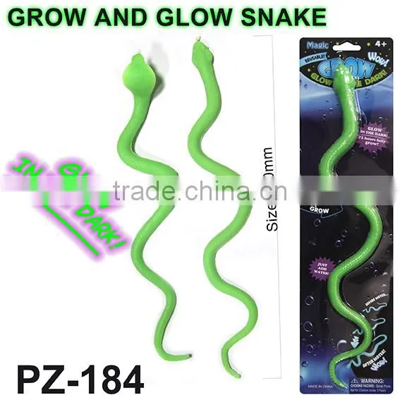 Grow And Glow Plastic Snake Toys