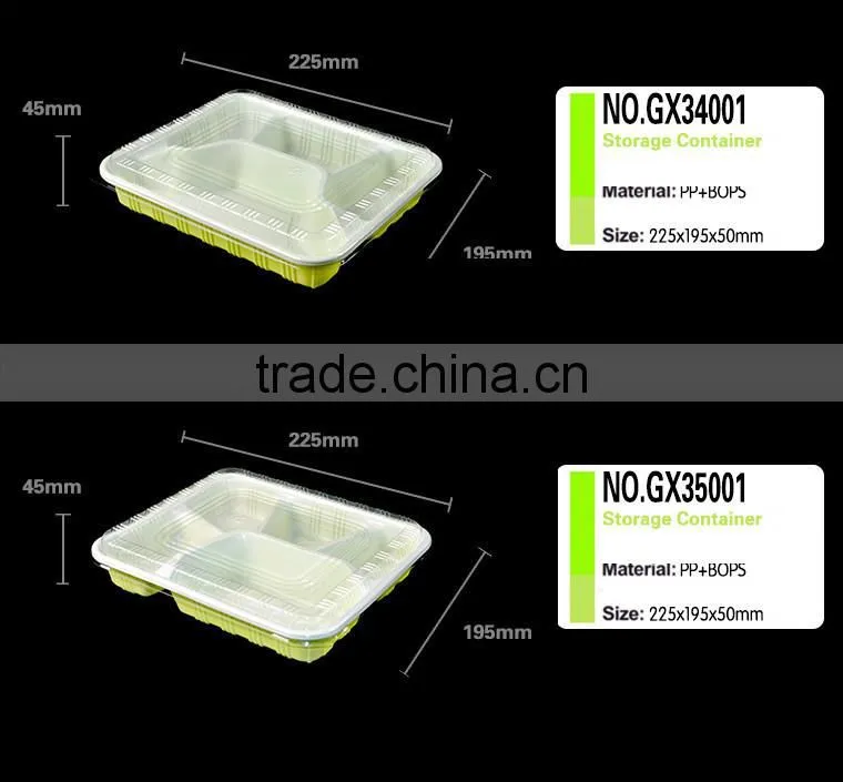 custom pp blister products food plate,disposable square plate,color square plate
