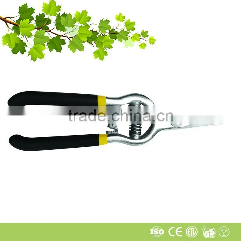 Rich experience easy working garden prunner with real leather on handle