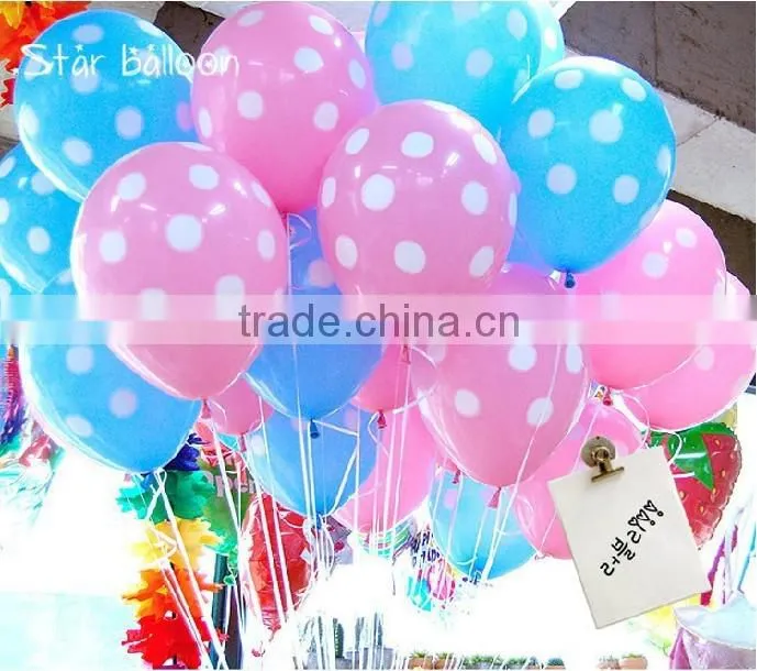 Polka Dot Latex Wedding Balloons Sales Promotion Party Balloon