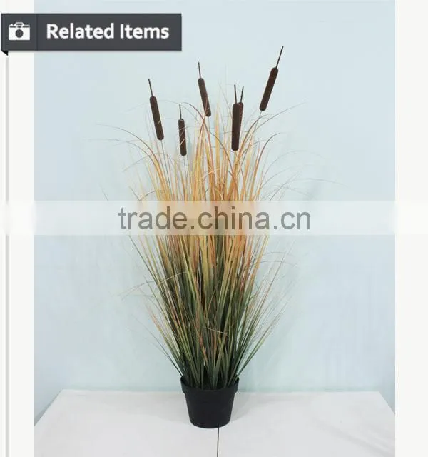 China artificial onion grass real looking autumn grass artificial potted plants for decoration