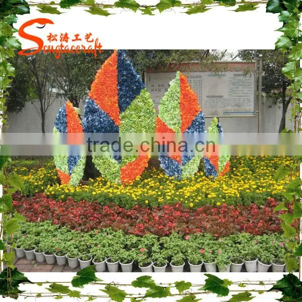 New design garden landscping plastic plant module artificial plant statue for sale