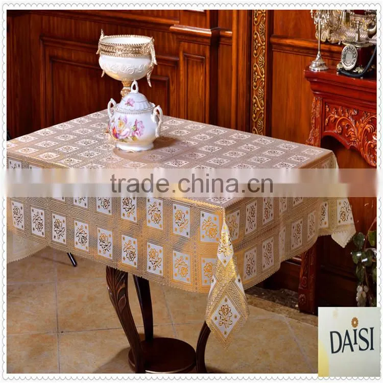 PVC dining table cover printed plastic tablecloths free sample tablecloth