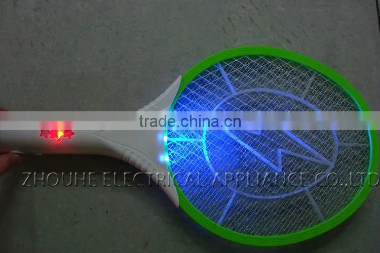 Hot sale rehcargebale mosquito swatter ZHOUYU Electric mosquito killer with light
