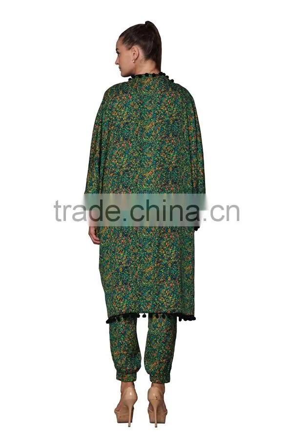 New In Women Long Print Capes For Winter