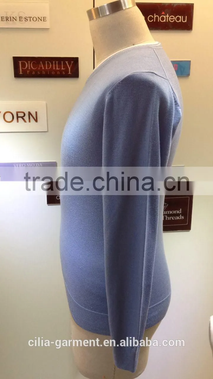 2015 New fashion knitting men sweater theme 3 with long sleeve