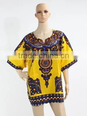 Wholesale African Tradition Summer Wearing Unisex African Shirts Dashiki
