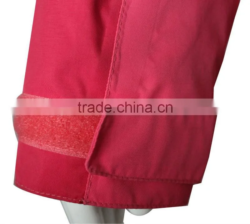 Hiking/ camping womens custom logo winter jacket