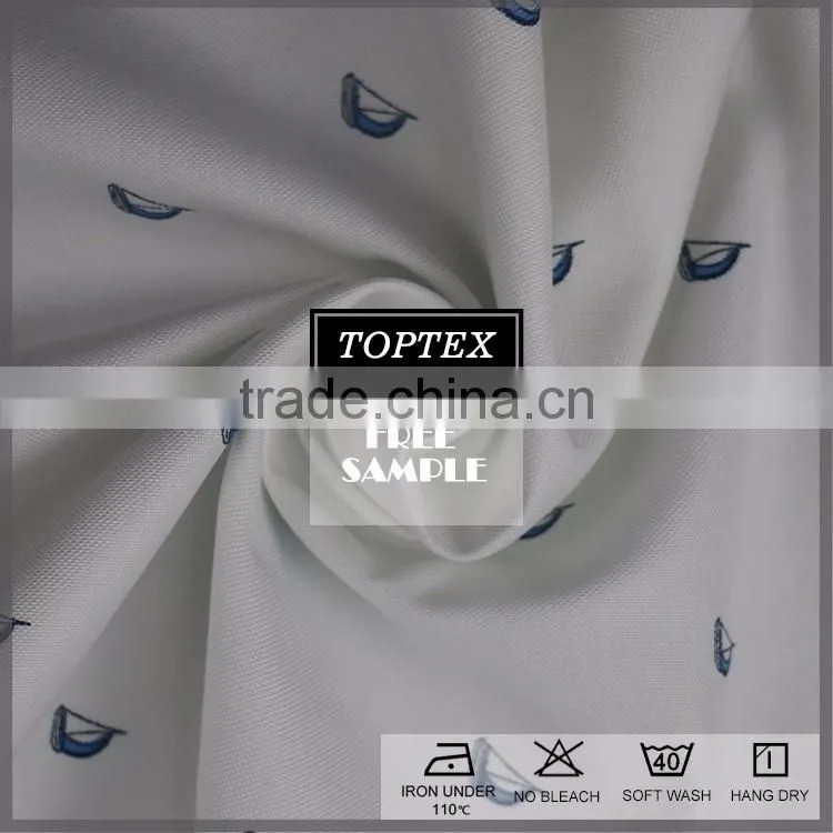 printed oxford/shirt fabric