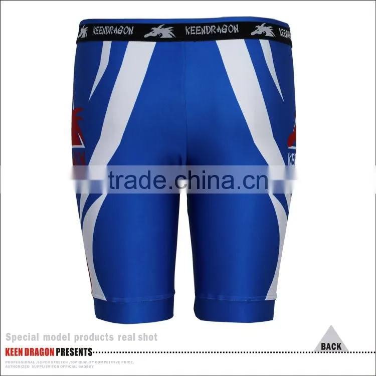 half length mens compression tights for martial arts