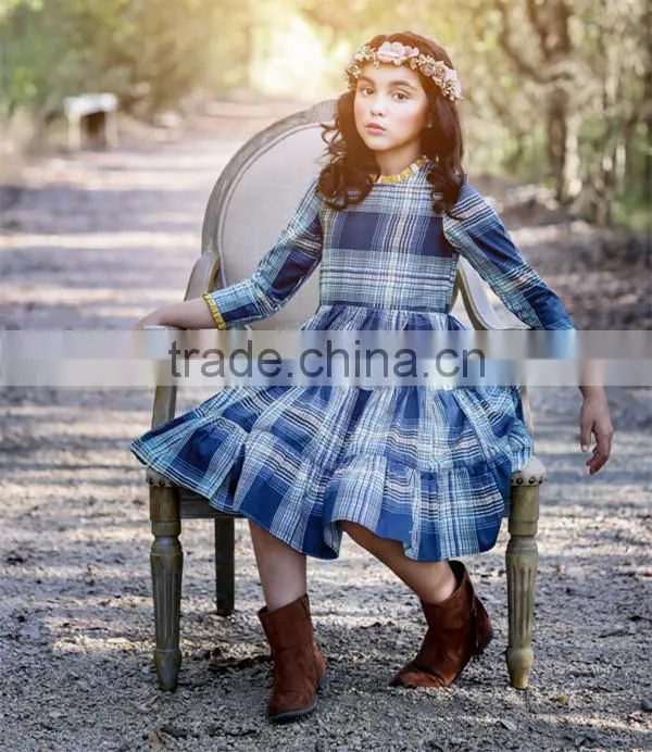 Simple Lovely 2017 Baby Girl Party Dress Children Frocks Designs Linen Dress Baby Girl Clothes