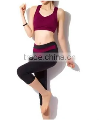 Red Woman Yoga Clothing Pants Suits