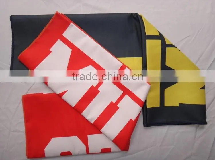 custom print suede microfibre towel beach towels