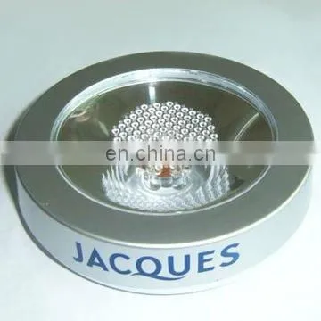 good quality led coaster 8led bottle coaster 3M bottle sticker