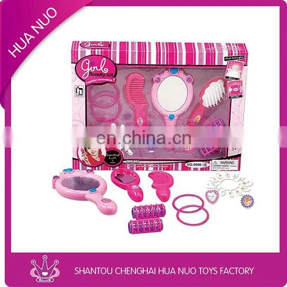 Beauty set girl haircut play house toy