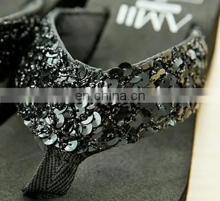 Wholesale high heel flip-flops slipper platform flip flops women beach sandals 2017