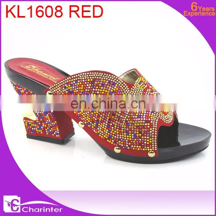 ladies shoes wholesale slipper with stone ladies slipper in china