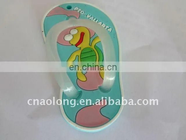 slipper logo custom soft pvc keyring,rubber key chain,plastic keychain
