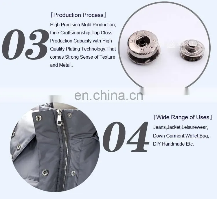 Fashion Rhinestone Metal Snap Button BM10163