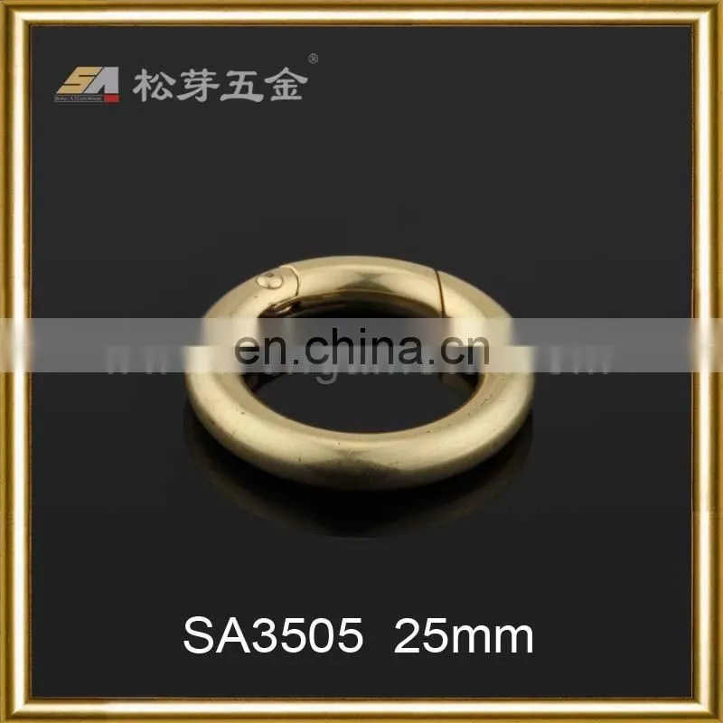 Hot Sale Customized Metal Bag O Ring Buckle, Custom Zinc Alloy O-ring For Fashion Bag