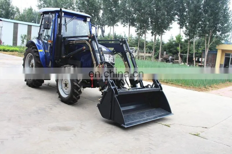 China best offer 4x4 farm tractor 504 with front loader