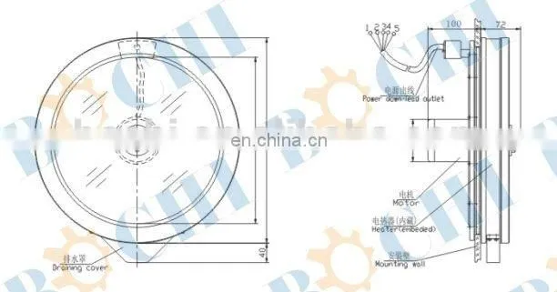 Marine Watertight Type Clear View Screen with Heater
